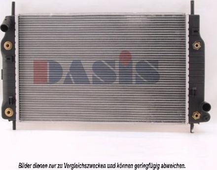 AKS Dasis 090720N - Радиатор, охлаждане на двигателя vvparts.bg