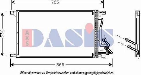 AKS Dasis 092024N - Кондензатор, климатизация vvparts.bg