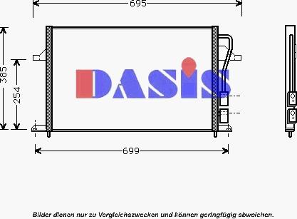 AKS Dasis 092240N - Кондензатор, климатизация vvparts.bg