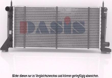AKS Dasis 092270N - Радиатор, охлаждане на двигателя vvparts.bg