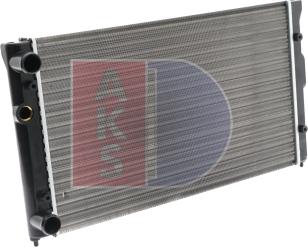 AKS Dasis 040770N - Радиатор, охлаждане на двигателя vvparts.bg