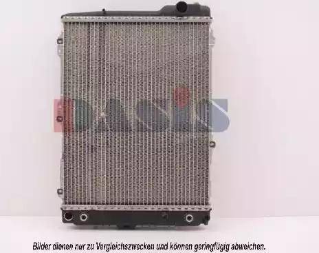 AKS Dasis 043820N - Радиатор, охлаждане на двигателя vvparts.bg