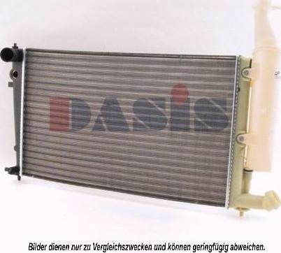 AKS Dasis 060850N - Радиатор, охлаждане на двигателя vvparts.bg