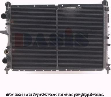 AKS Dasis 080950N - Радиатор, охлаждане на двигателя vvparts.bg