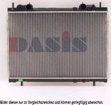 AKS Dasis 080960N - Радиатор, охлаждане на двигателя vvparts.bg