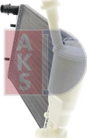 AKS Dasis 080066N - Радиатор, охлаждане на двигателя vvparts.bg