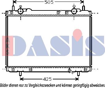 AKS Dasis 080062N - Радиатор, охлаждане на двигателя vvparts.bg