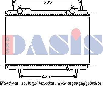 AKS Dasis 081360N - Радиатор, охлаждане на двигателя vvparts.bg