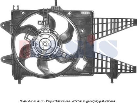 AKS Dasis 088081N - Вентилатор, охлаждане на двигателя vvparts.bg