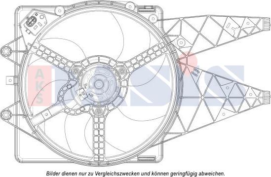 AKS Dasis 088139N - Вентилатор, охлаждане на двигателя vvparts.bg
