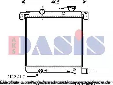 AKS Dasis 030000N - Радиатор, охлаждане на двигателя vvparts.bg