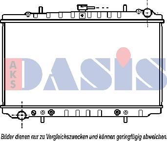 AKS Dasis 070650N - Радиатор, охлаждане на двигателя vvparts.bg