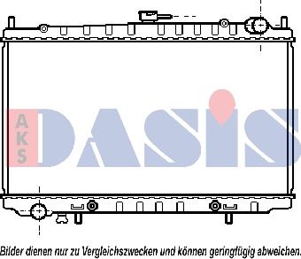 AKS Dasis 070043N - Радиатор, охлаждане на двигателя vvparts.bg