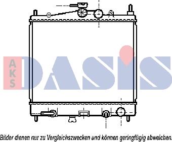 AKS Dasis 070066N - Радиатор, охлаждане на двигателя vvparts.bg