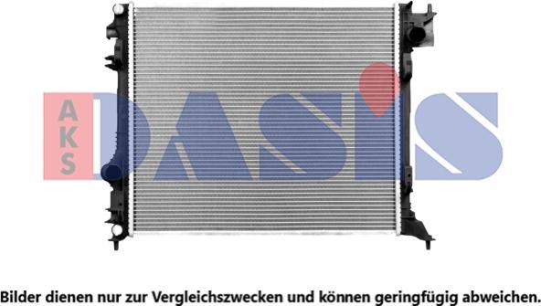 AKS Dasis 070191N - Радиатор, охлаждане на двигателя vvparts.bg
