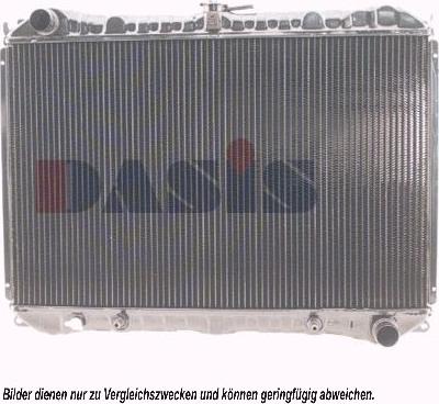 AKS Dasis 073170N - Радиатор, охлаждане на двигателя vvparts.bg