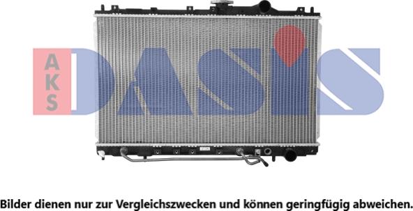 AKS Dasis 141000N - Радиатор, охлаждане на двигателя vvparts.bg