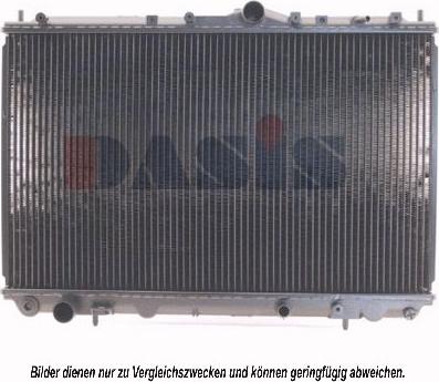 AKS Dasis 141170N - Радиатор, охлаждане на двигателя vvparts.bg