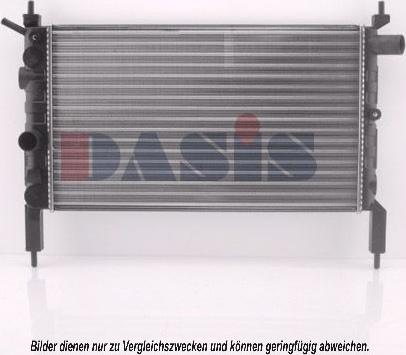 AKS Dasis 150990N - Радиатор, охлаждане на двигателя vvparts.bg