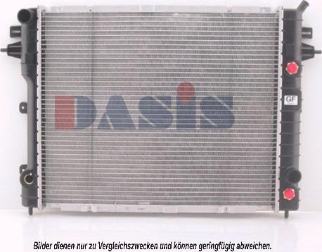 AKS Dasis 150410N - Радиатор, охлаждане на двигателя vvparts.bg