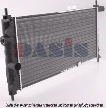 AKS Dasis 150630N - Радиатор, охлаждане на двигателя vvparts.bg