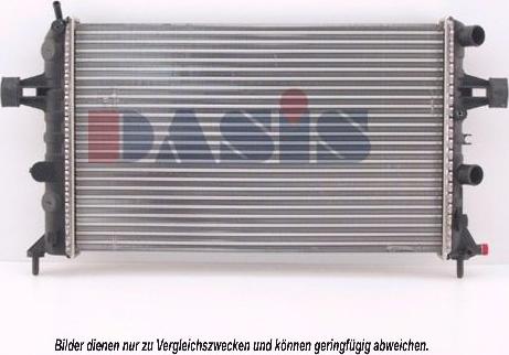 AKS Dasis 150110N - Радиатор, охлаждане на двигателя vvparts.bg
