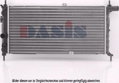 AKS Dasis 150320N - Радиатор, охлаждане на двигателя vvparts.bg