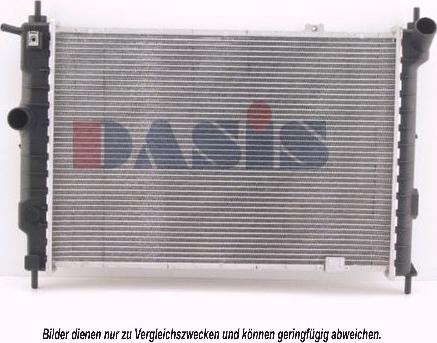 AKS Dasis 151450N - Радиатор, охлаждане на двигателя vvparts.bg