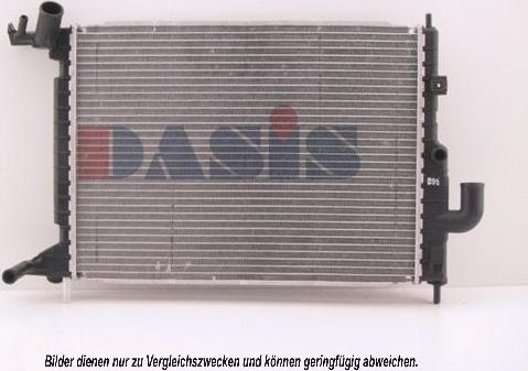AKS Dasis 151880N - Радиатор, охлаждане на двигателя vvparts.bg
