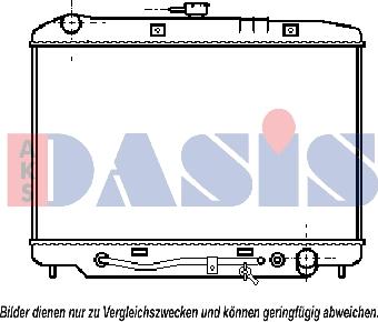 AKS Dasis 151820N - Радиатор, охлаждане на двигателя vvparts.bg