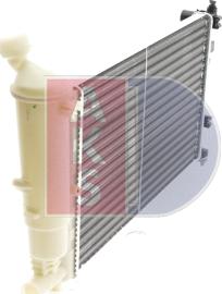AKS Dasis 160007N - Радиатор, охлаждане на двигателя vvparts.bg