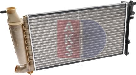 AKS Dasis 160025N - Радиатор, охлаждане на двигателя vvparts.bg