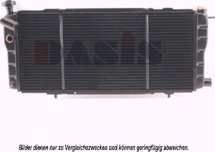 AKS Dasis 161360N - Радиатор, охлаждане на двигателя vvparts.bg