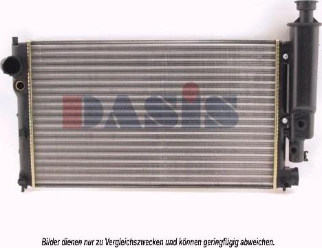 AKS Dasis 161320N - Радиатор, охлаждане на двигателя vvparts.bg