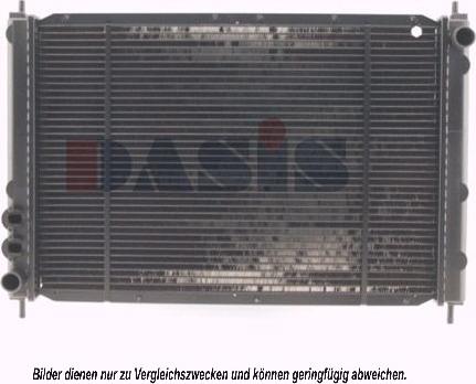AKS Dasis 100640N - Радиатор, охлаждане на двигателя vvparts.bg
