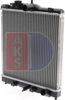 AKS Dasis 100014N - Радиатор, охлаждане на двигателя vvparts.bg