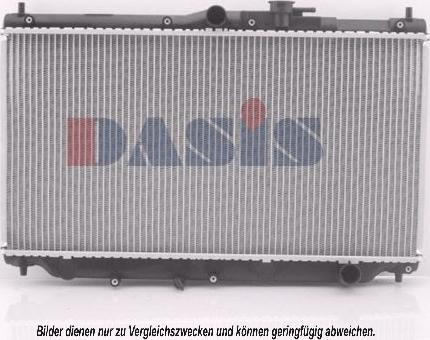 AKS Dasis 100360N - Радиатор, охлаждане на двигателя vvparts.bg