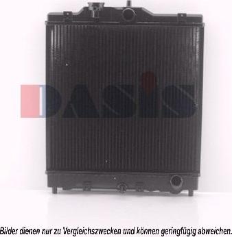 AKS Dasis 100710N - Радиатор, охлаждане на двигателя vvparts.bg