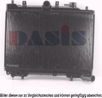 AKS Dasis 110090N - Радиатор, охлаждане на двигателя vvparts.bg