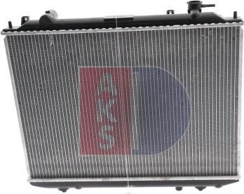 AKS Dasis 110043N - Радиатор, охлаждане на двигателя vvparts.bg