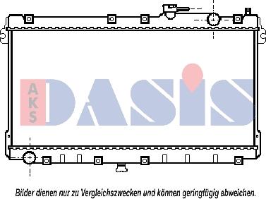 AKS Dasis 110380N - Радиатор, охлаждане на двигателя vvparts.bg