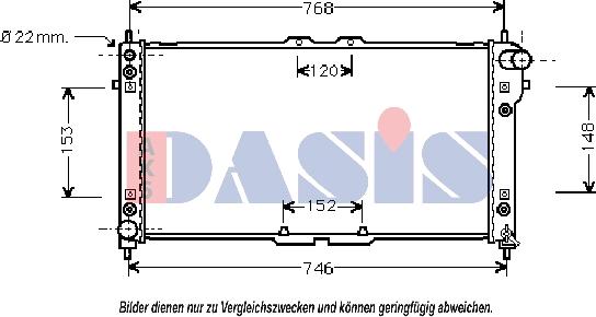 AKS Dasis 111030N - Радиатор, охлаждане на двигателя vvparts.bg