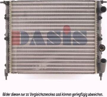 AKS Dasis 180510N - Радиатор, охлаждане на двигателя vvparts.bg