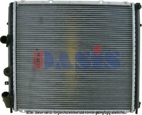 AKS Dasis 181250N - Радиатор, охлаждане на двигателя vvparts.bg