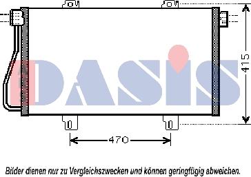 AKS Dasis 182029N - Кондензатор, климатизация vvparts.bg