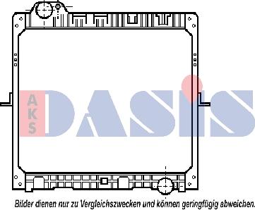 AKS Dasis 134260N - Радиатор, охлаждане на двигателя vvparts.bg