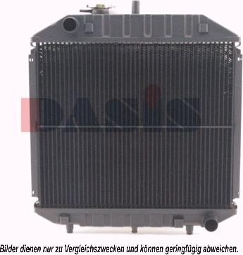 AKS Dasis 134700N - Радиатор, охлаждане на двигателя vvparts.bg
