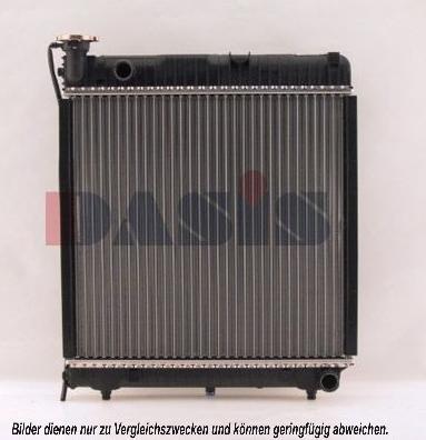 AKS Dasis 130500N - Радиатор, охлаждане на двигателя vvparts.bg