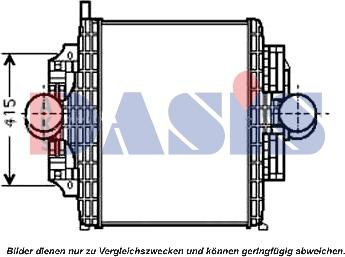 AKS Dasis 137010N - Интеркулер (охладител за въздуха на турбината) vvparts.bg