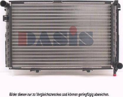 AKS Dasis 120400N - Радиатор, охлаждане на двигателя vvparts.bg